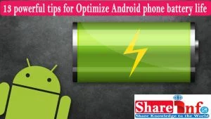 Optimize Android phone battery life